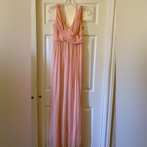 David’s Bridal Bridesmaid Dress-Bellini Color-Size Small